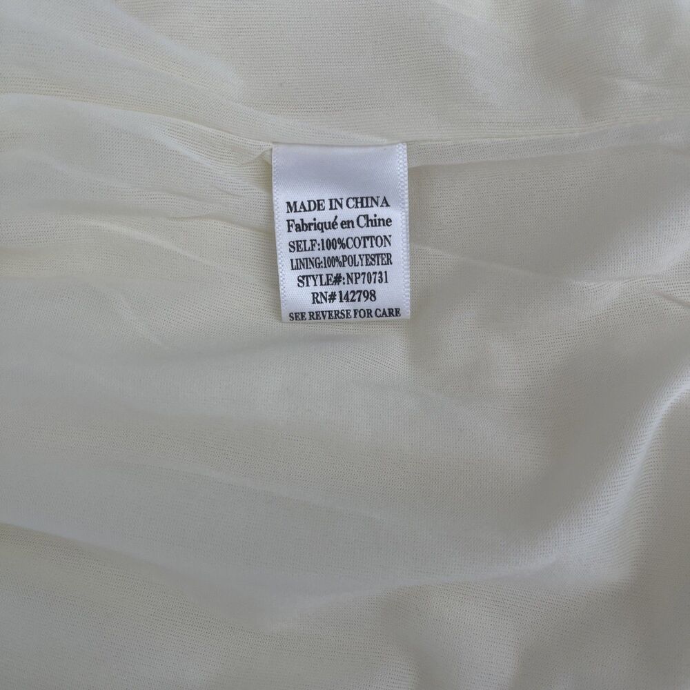 NWT Very J Shorts Gauze Ivory Cream Lace Floral Scalloped Hem Overlay S - Picture 9 of 10